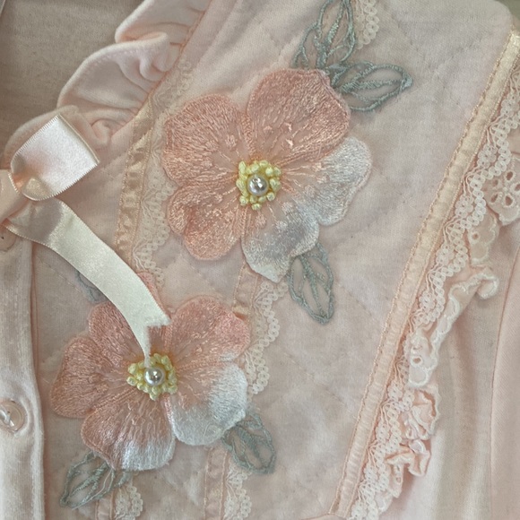 NEW Two pink button down floral pajama tops - Picture 3 of 11